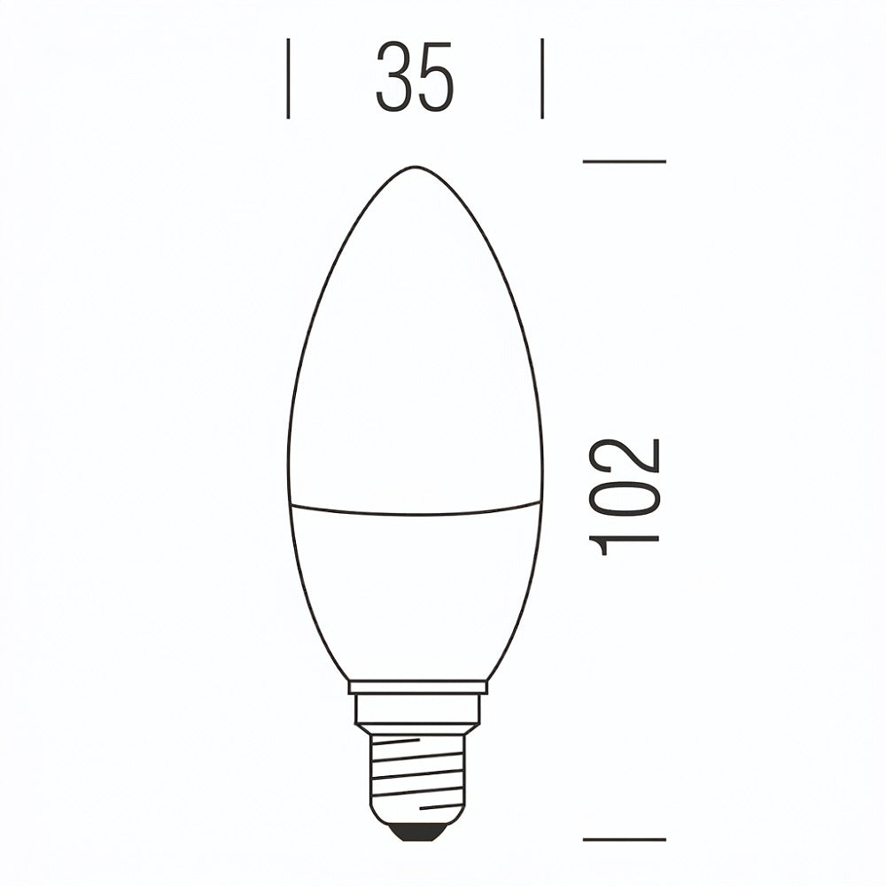 Oliva 470lm 4,9 W E14 OP WW DIM Shot Lampadine e moduli led