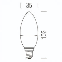Oliva 470lm 4,9 W E14 OP WW DIM Shot Lampadine e moduli led