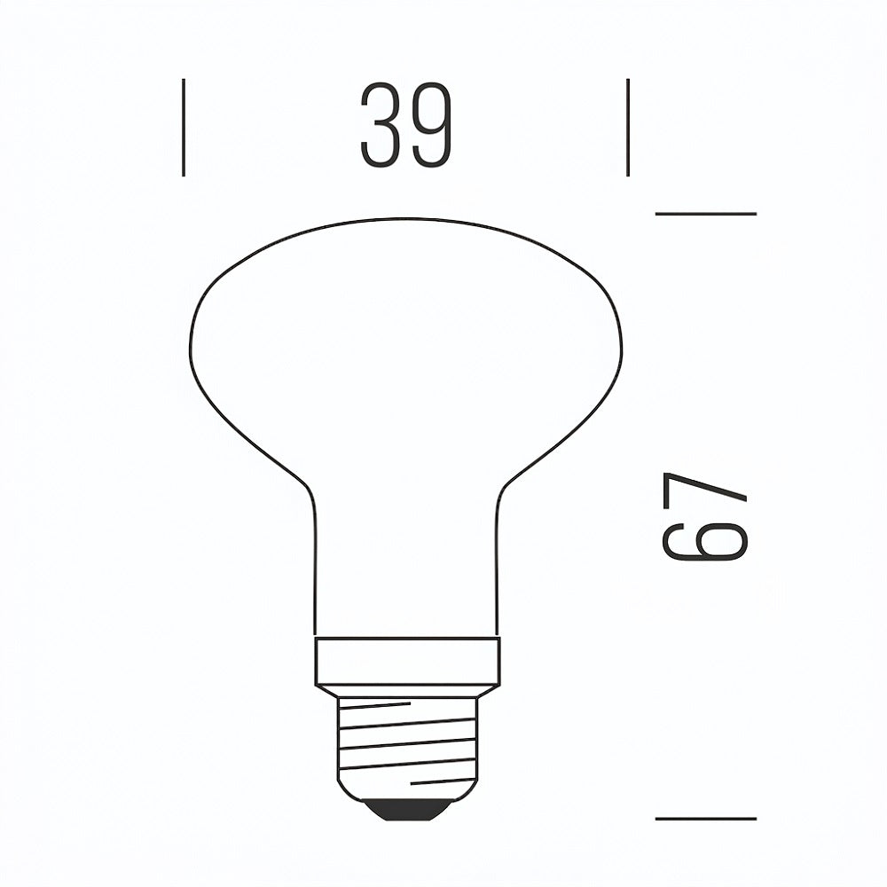Shot Reflector R39 LED Stick Satinata Shot Lampadine e moduli led