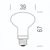 Shot Reflector R39 LED Stick Satinata Shot Lampadine e moduli led