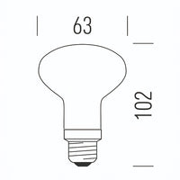R63 Stick 806lm 7,0W E27 110° WW Shot Lampadine e moduli led