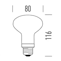 Shot Reflector R80 LED Stick Satinata - Lampadina E27 Shot Lampadine e moduli led