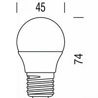 Shot Sfera Opale E27 - Lampadina LED