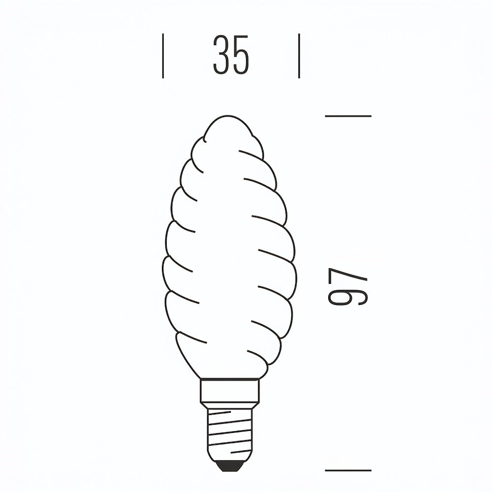 Shot Tortiglione LED Stick Satinata - Lampadina E14 Shot Lampadine e moduli led