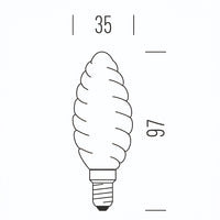 Shot Tortiglione LED Stick Satinata - Lampadina E14 Shot Lampadine e moduli led