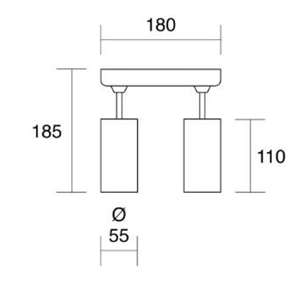 Isyluce Simplie - lampada parete soffitto orientabile GU10 in più varianti