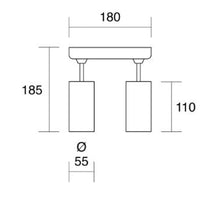 Isyluce Simplie - lampada parete soffitto orientabile GU10 in più varianti