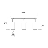 Isyluce Simplie - lampada parete soffitto orientabile GU10 in più varianti