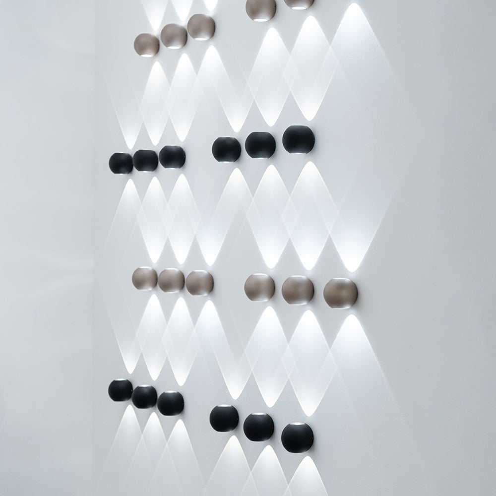 Vivida International Sky Fall Lens - applique LED biemissione IP54 in più colori Vivida world Lampade da parete interno