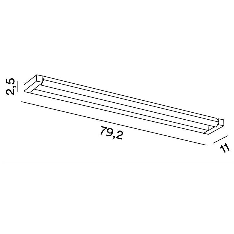Perenz Slim – applique LED (Alluminio, Marrone, Oro) Perenz Lampade da parete