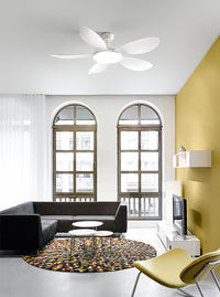 Smarti perenz Ventilatore da Soffitto LED CCT Bianco Opaco con Telecomando Perenz Ventilatori