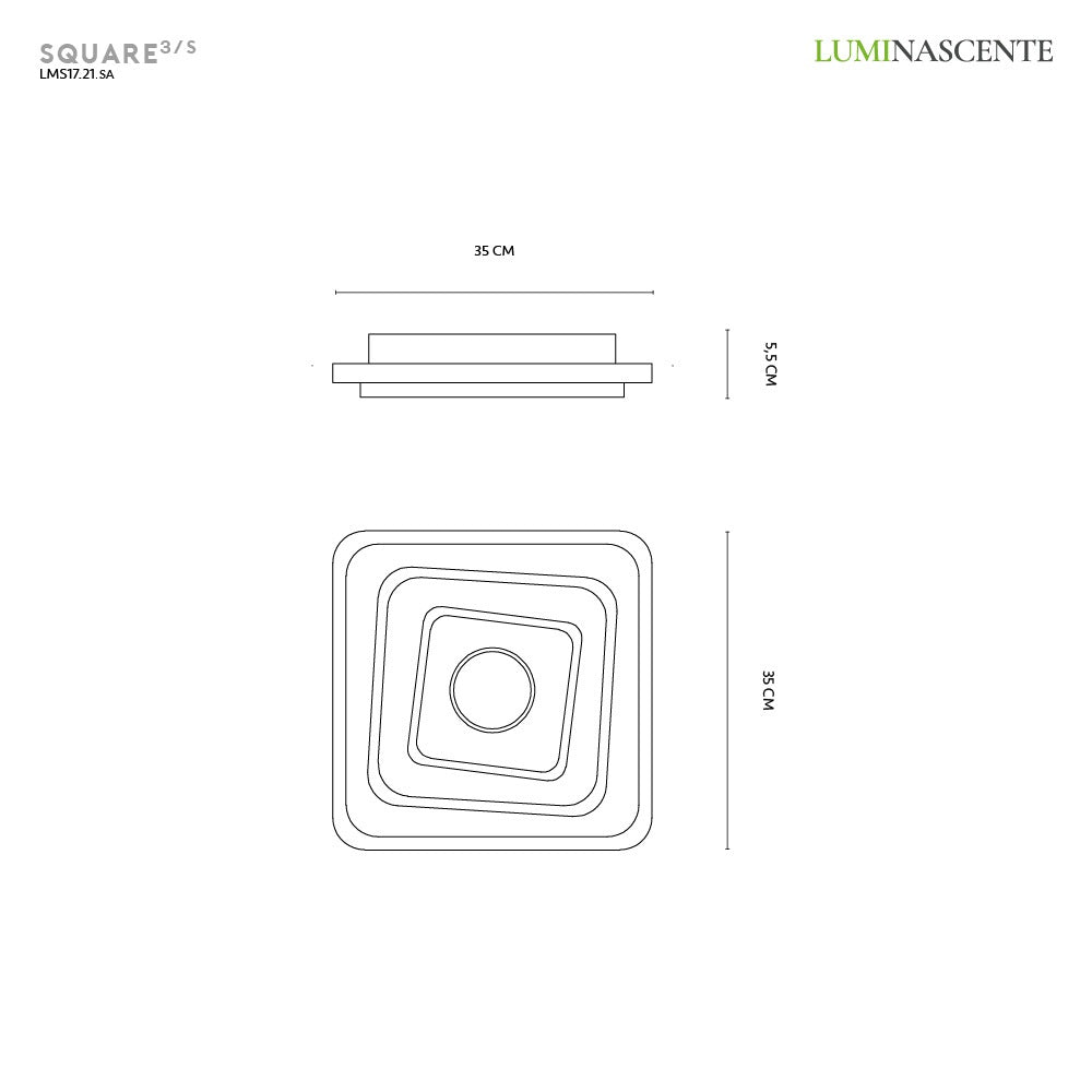 Luminescente square 3s (ULTIMI DISPONIBILI - N°2)