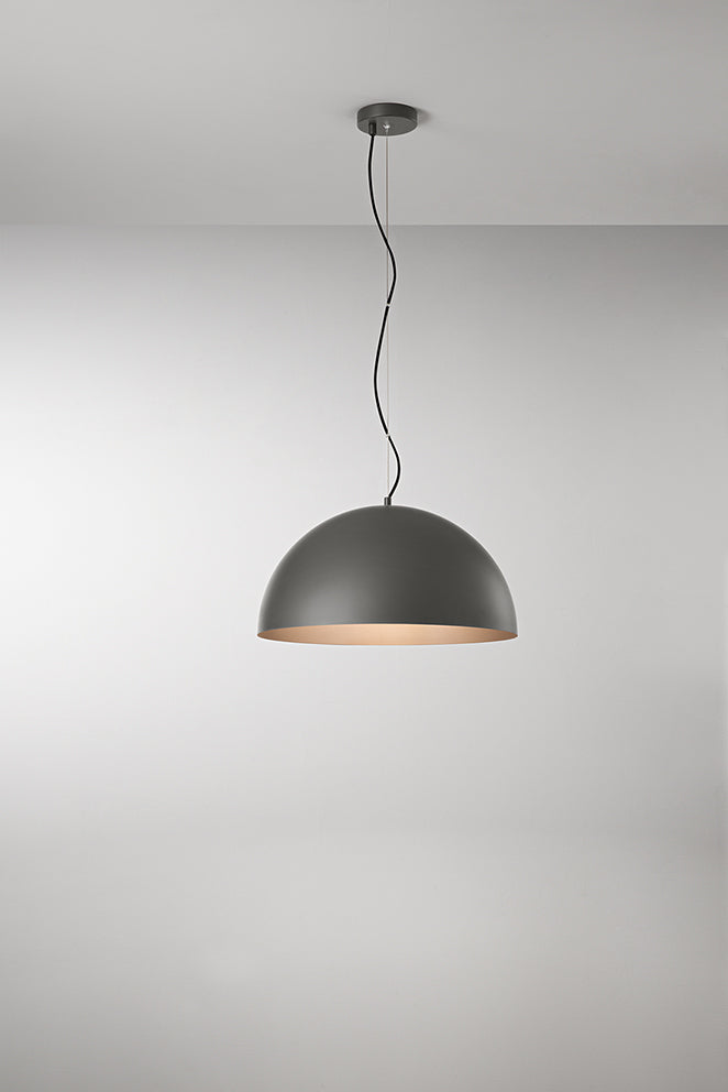 Perenz Steel - sospensione in metallo bicolore (grigio/marrone e oro) Perenz Lampade a sospensione