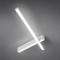 Athena Swing 1 braccia - plafoniera LED 126 cm (varianti Bianco • Oro • Corten • Ardesia • Grigio • Nero)