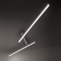 Thumbnail for Athena Swing 2 braccia – plafoniera LED 192 cm (varianti Bianco • Oro • Corten • Ardesia • Grigio • Nero) Athena illuminazione Lampade da soffitto