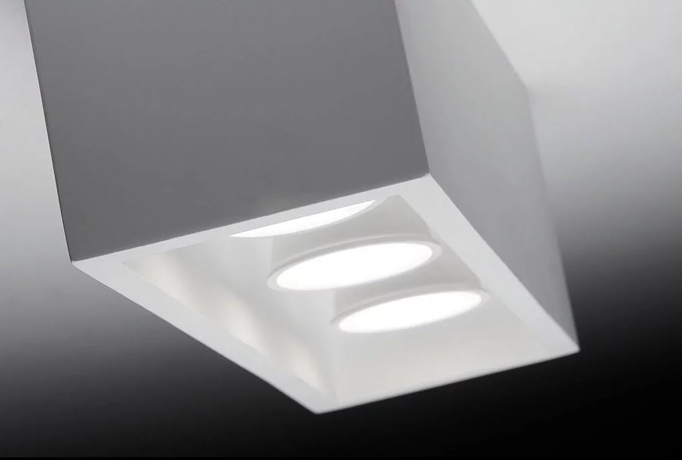 Sforzin illuminazione lampada a soffitto in gesso a tre luci heraea T271 (ULTIMI DISPONIBILI)