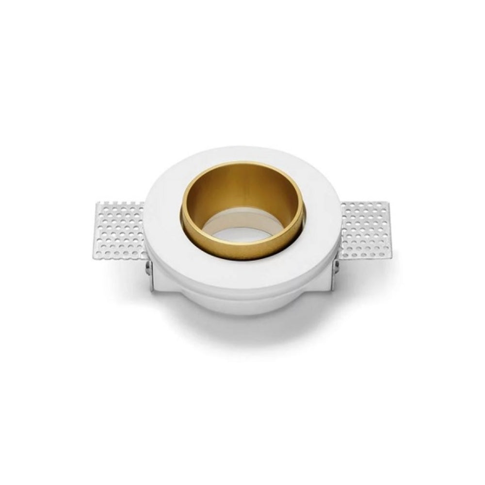 Sforzin Thessaly Incasso Cartongesso GU10 - Faretto in gesso e alluminio filo muro