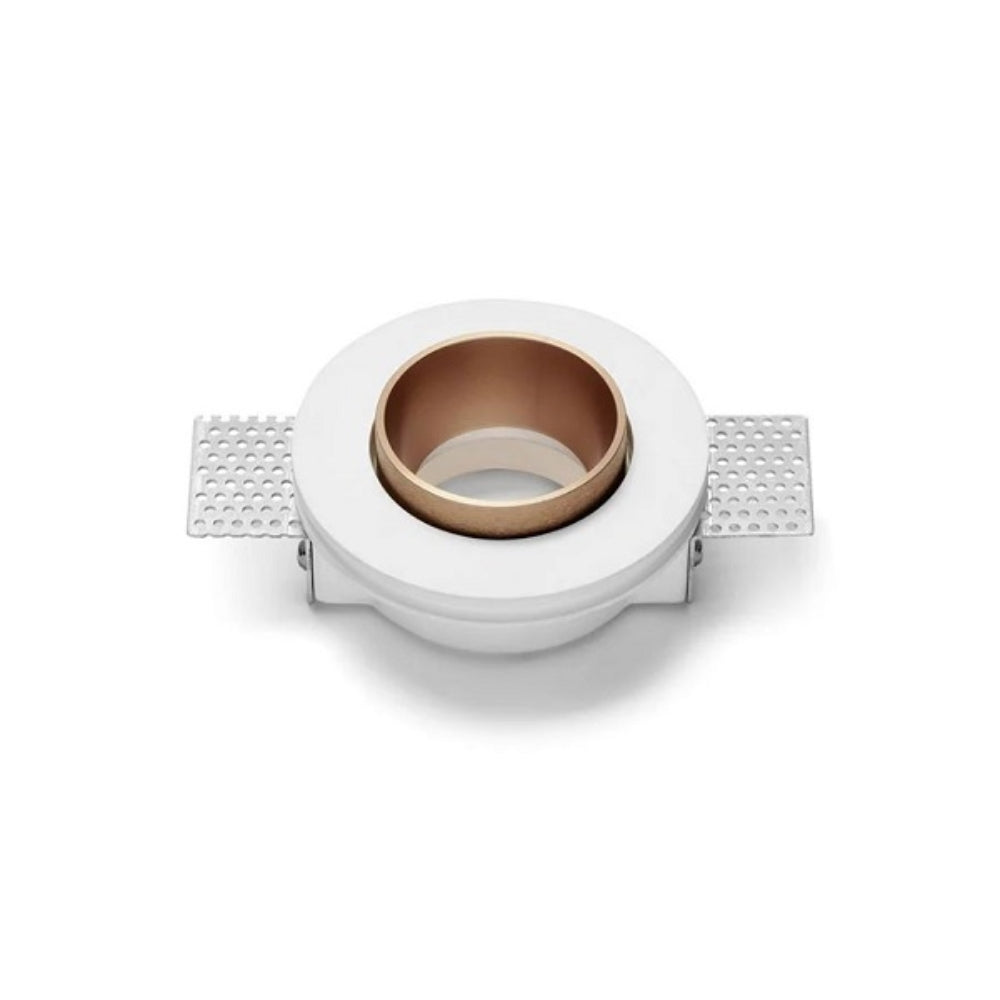 Sforzin Thessaly Incasso Cartongesso GU10 - Faretto in gesso e alluminio filo muro