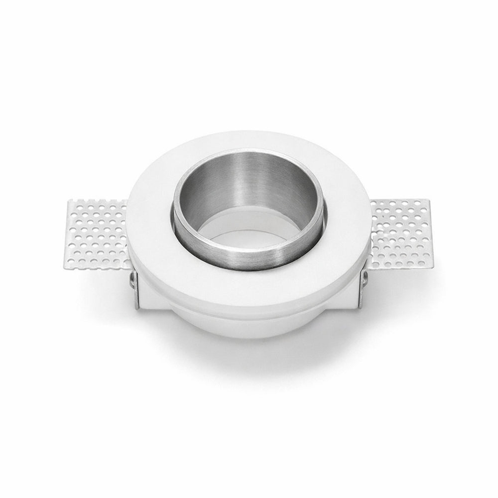 Sforzin Thessaly Incasso Cartongesso GU10 - Faretto in gesso e alluminio filo muro