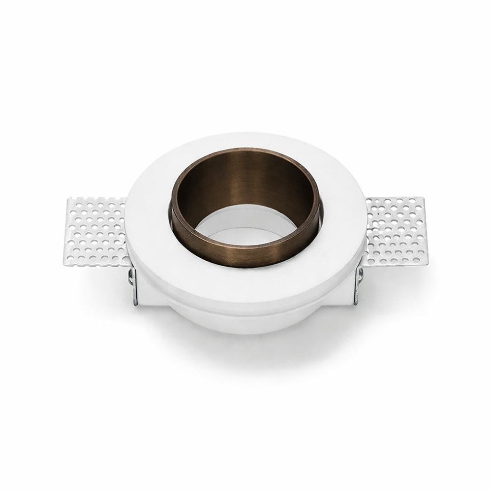 Sforzin Thessaly Incasso Cartongesso GU10 - Faretto in gesso e alluminio filo muro