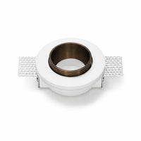Sforzin Thessaly Incasso Cartongesso GU10 - Faretto in gesso e alluminio filo muro