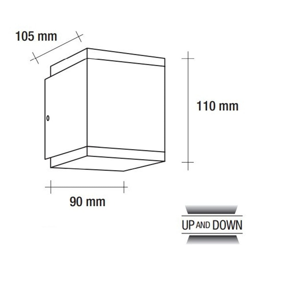 Vivida Toddy applique LED 2x6W IP54 Vivida luce Lampade da parete esterno