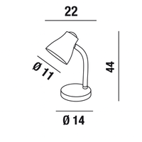 Thumbnail for Perenz Toy Lampada da tavolo (colori: arancione, azzurro, giallo, rosa, verde, viola)