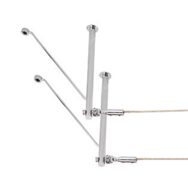 Coppia staffa sostegno mm.250+rinforzo Athena illuminazione Sistemi e tesate