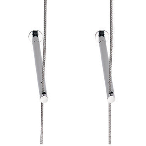 Coppia staffa soffitto cromo Athena illuminazione Sistemi e tesate