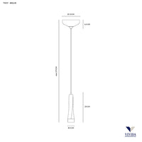 Twist sospensione lamp 5w 400lm 3000k