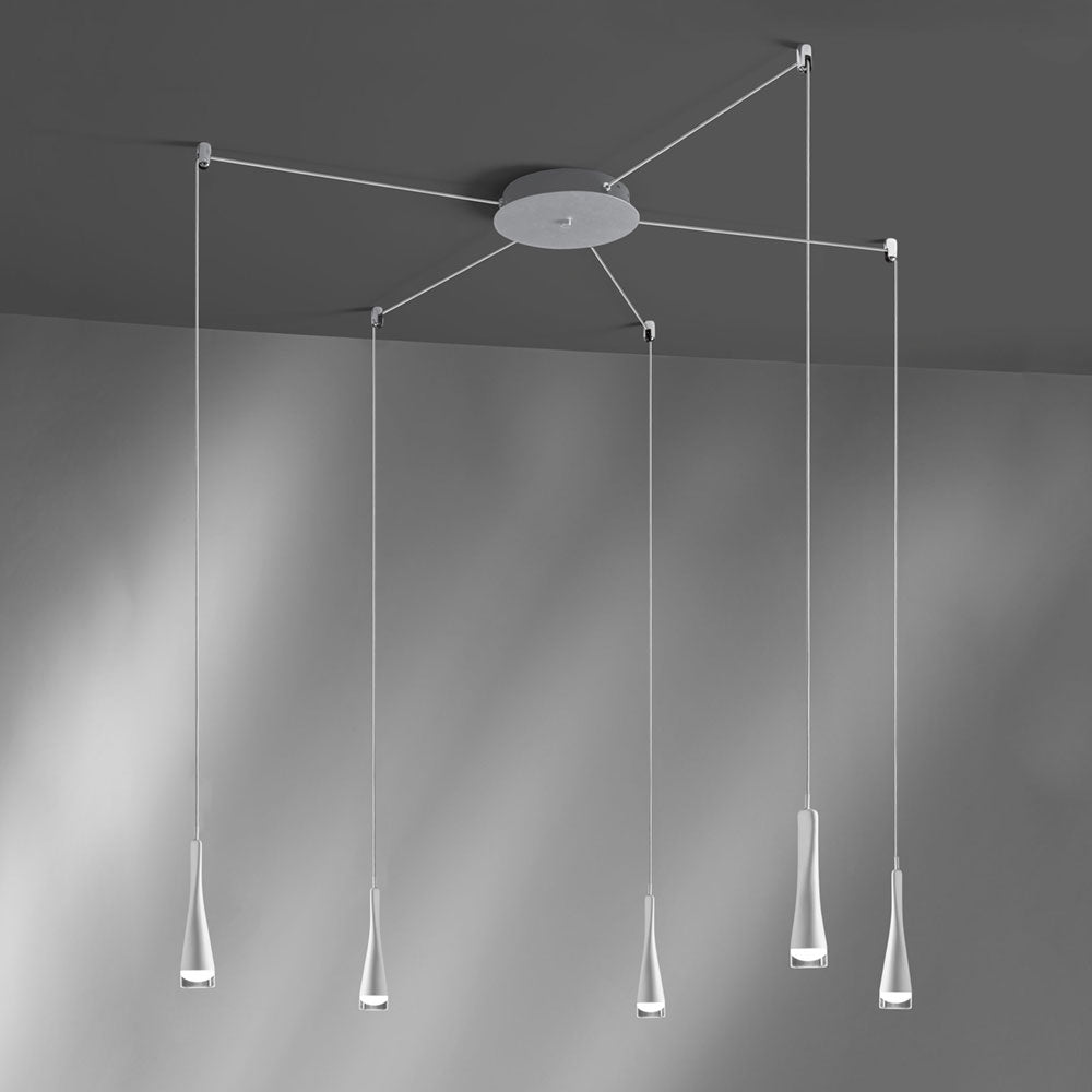 Twist sospensione led 18w 1450lm 3000k bianco opaco Vivida international Lampade a sospensione