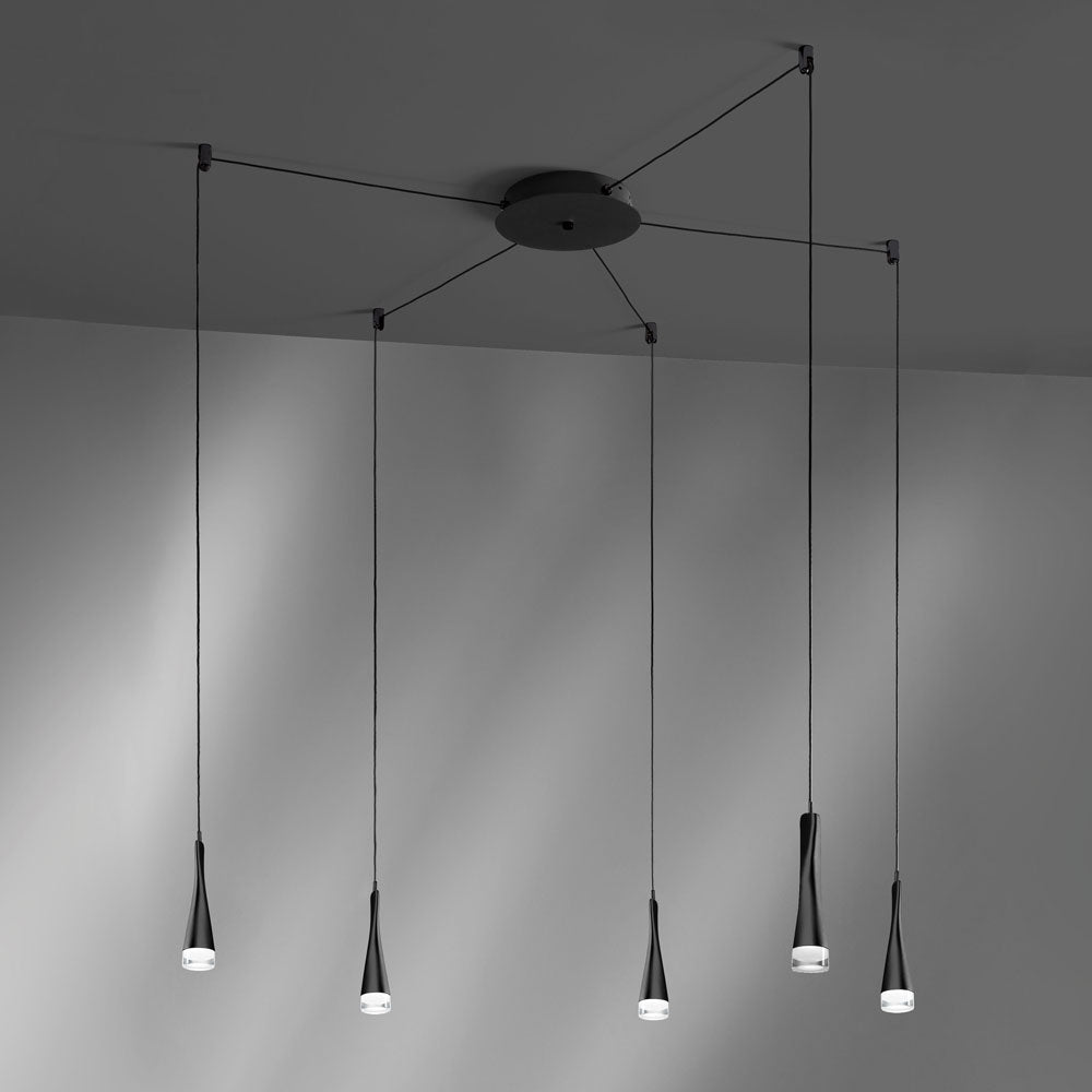 Twist sospensione led 18w 1450lm 3000k bianco opaco Vivida world Lampade a sospensione