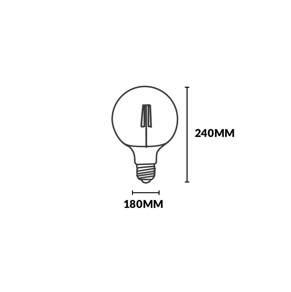 Vintage G180-S 4W 343lm 2700K E27 Amber 180x240mm Vivida bulbs Lampadine e moduli led