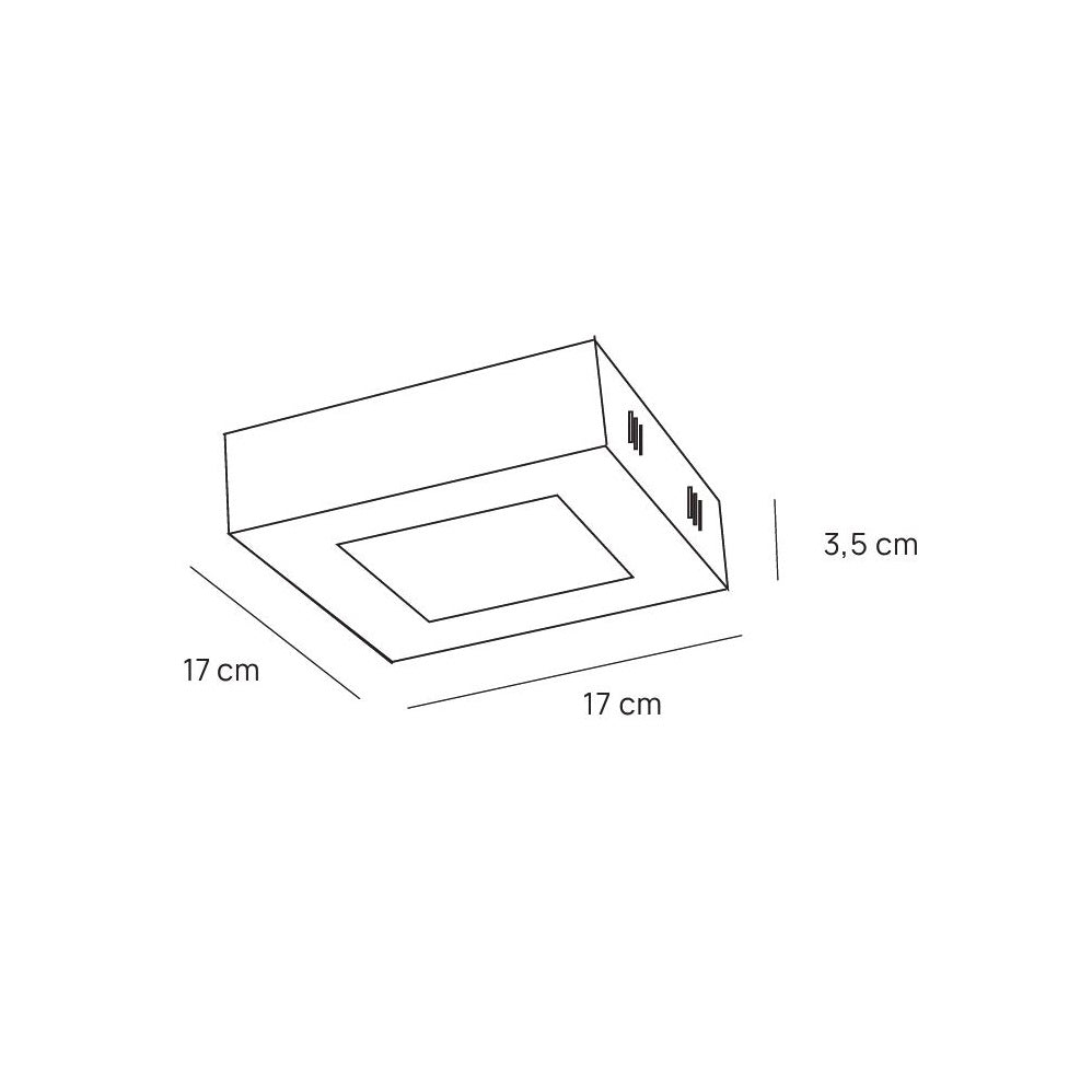 VIRGO Plafoniera LED quadrata bianca CCT regolabile disponibile in varie misure Vivida luce Plafoniere