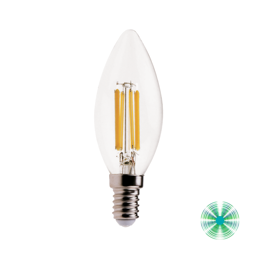 Vivida bulbs lampadina trasparente e14 6w 4000k 860 lm (360°) 35x98mm