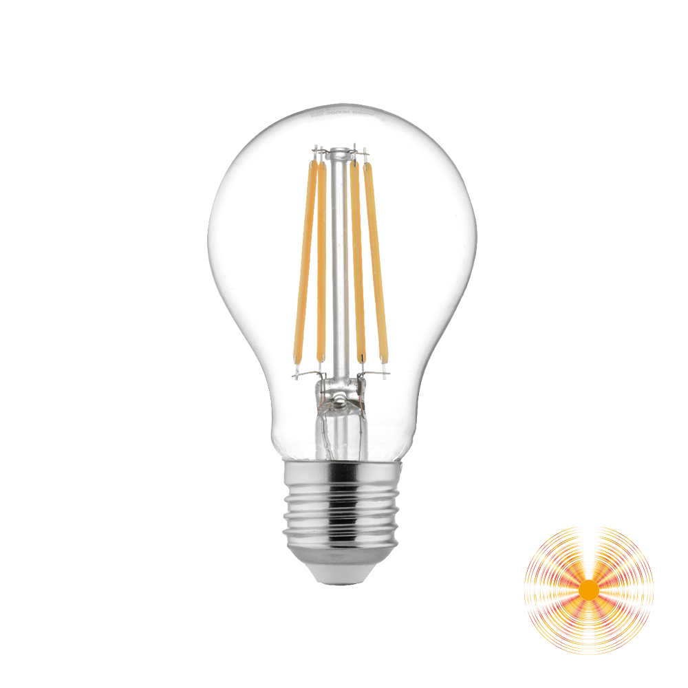 Vivida bulbs lampadina trasparente e27 8w 3000k 1100 lm
(360°) 60x108mm
