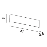 Thumbnail for Perenz Way – applique LED biemissione in 4 misure