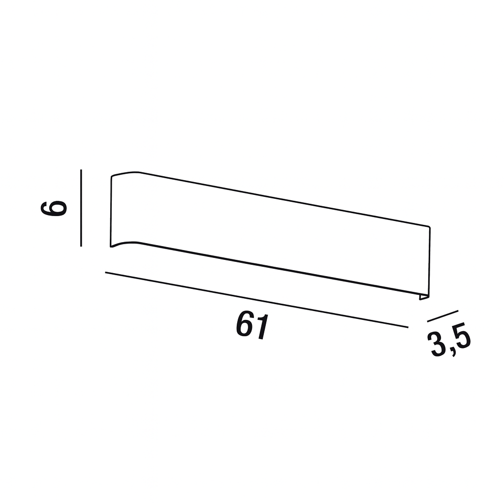 Perenz Way – applique LED biemissione in 4 misure