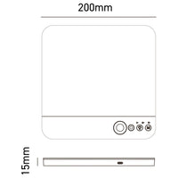 Bot Lighting YGB300Q barra LED quadrata 20x20 cm ricaricabile con sensore CCT Shot Sistemi e tesate